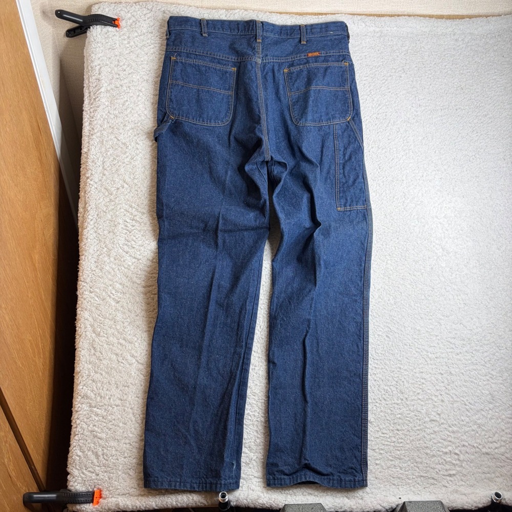 Big Ben Carpenter Jeans Mens 38x34 Blue Denim Workwear Made in USA 38x32 (36x33)